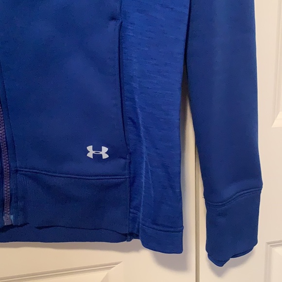 Under Armour Blue Zip Up Hoodie- Small - Picture 3 of 4